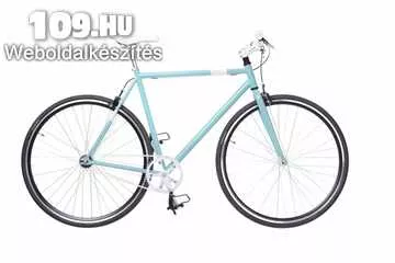 Skid világoskék/fehér 48 cm fixi kerékpár